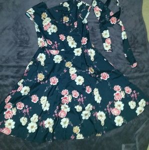 Floral Navy Dress